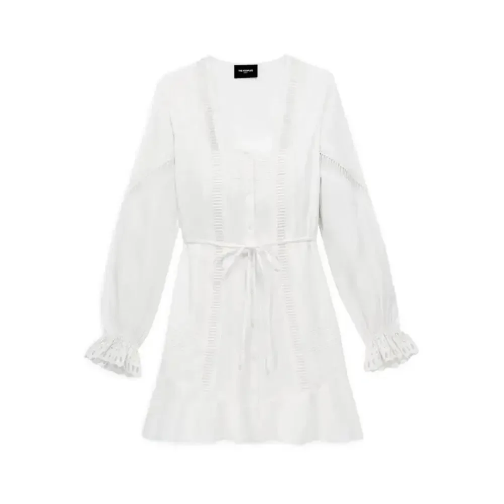 The Kooples Ladder Trim Cotton Lace Dress US Size Medium / FR 2 NWT $345 - Picture 4 of 10